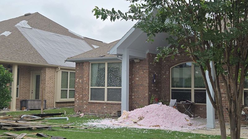 Tornado damage to homes in Cypress, TX, May 2024