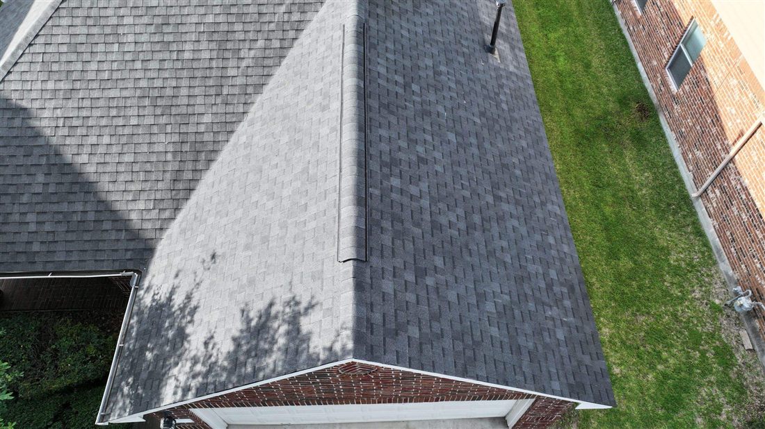 Completed roof replacement on Golden Foliage Trail, Humble, TX