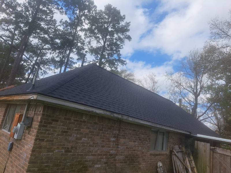 Moss-Covered Roof Made New — Conroe, TX