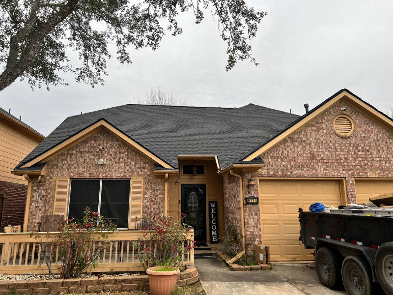 Gable-Detail Roof Replacement — Southwest Houston, TX