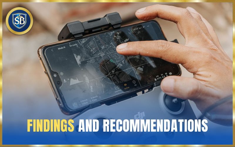 Hand on a drone controller reviewing the aerial roof survey on screen — findings and recommendations