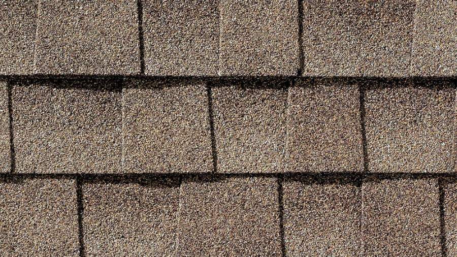 GAF Timberline HDZ Driftwood shingle close-up showing the granule blend