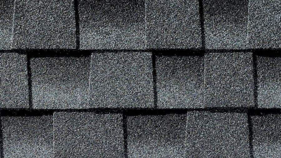 GAF Timberline HDZ Pewter Gray shingle close-up showing the granule blend