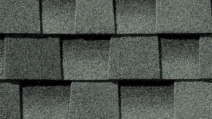 GAF Timberline HDZ Slate shingle close-up showing the granule blend