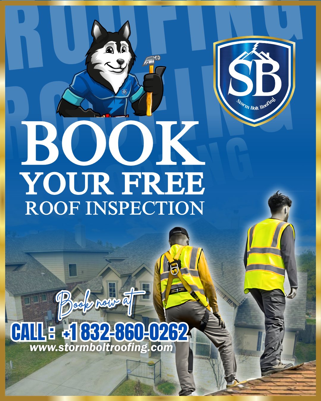 Book your free roof inspection — Storm Bolt Roofing